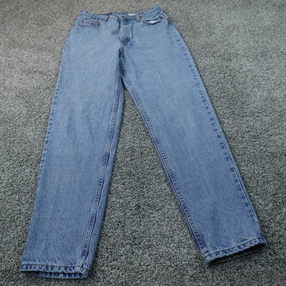 VTG Levis Jeans Womens 14 Blue Denim Pants 521 Tapered Leg High Rise USA 90s